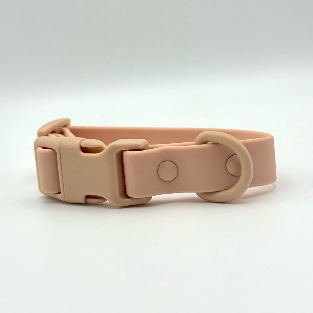 Soft Pink Waterproof Dog Collar